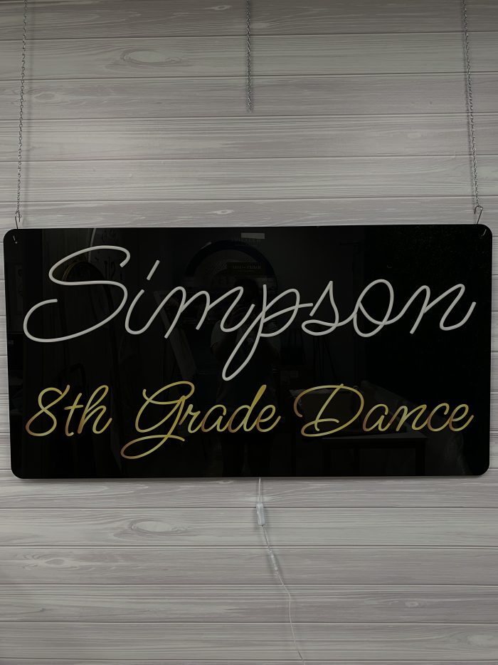 Custom Acrylic Layered + Neon Accent Sign In Board for Events, Wedding, Bar/Bat Mitzvahs - Image 4