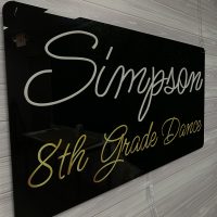 Custom Acrylic Layered + Neon Accent Sign In Board for Events, Wedding, Bar/Bat Mitzvahs - Image 5