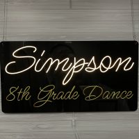 Custom Acrylic Layered + Neon Accent Sign In Board for Events, Wedding, Bar/Bat Mitzvahs