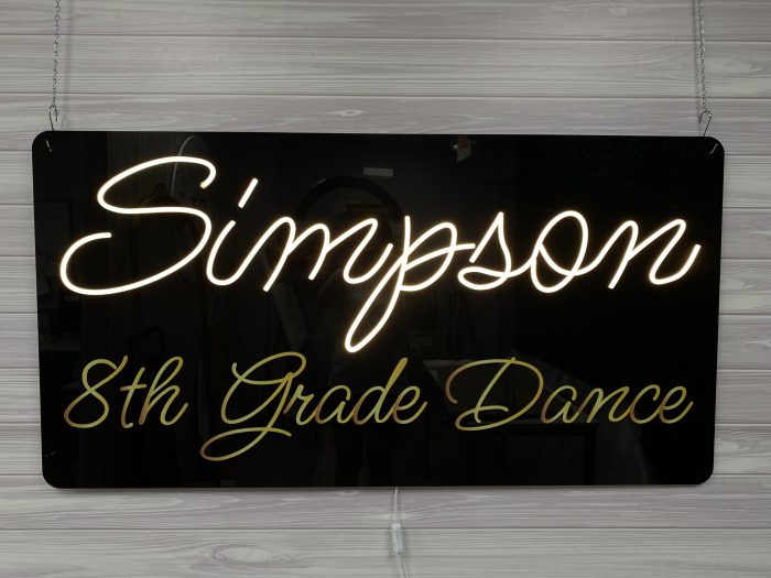 Custom Acrylic Layered + Neon Accent Sign In Board for Events, Wedding, Bar/Bat Mitzvahs - Image 11