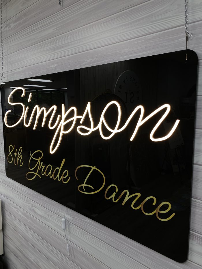 Custom Acrylic Layered + Neon Accent Sign In Board for Events, Wedding, Bar/Bat Mitzvahs - Image 12