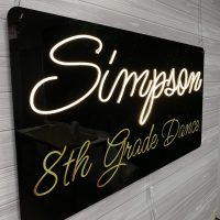 Custom Acrylic Layered + Neon Accent Sign In Board for Events, Wedding, Bar/Bat Mitzvahs - Image 2