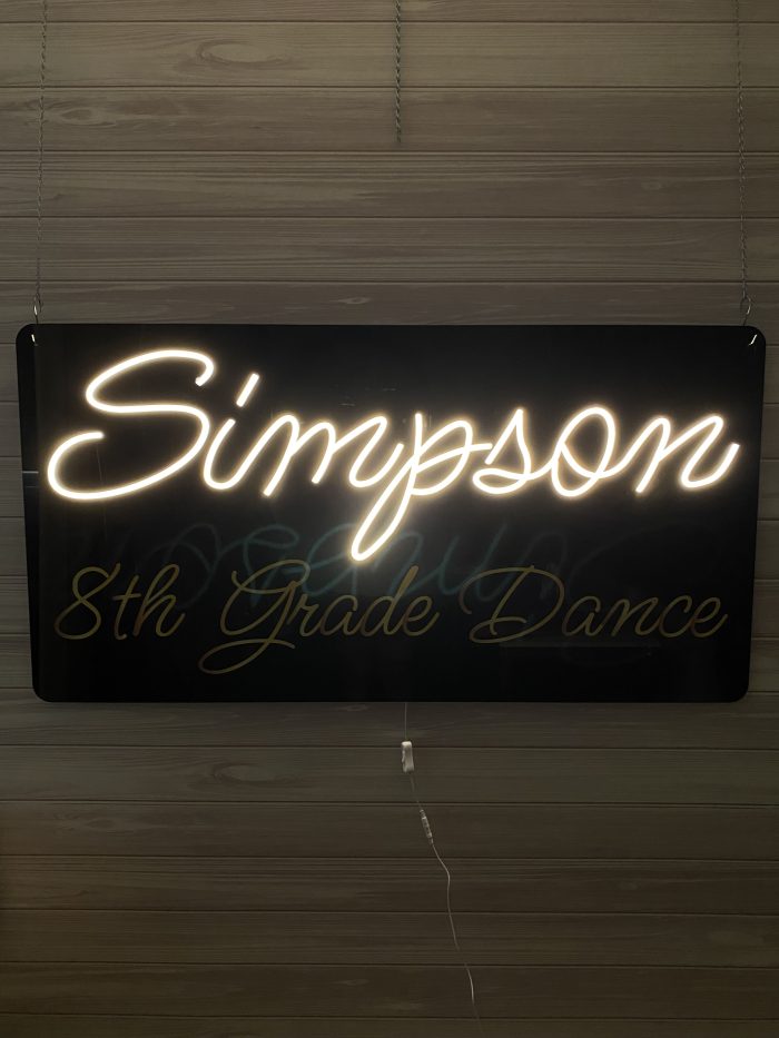 Custom Acrylic Layered + Neon Accent Sign In Board for Events, Wedding, Bar/Bat Mitzvahs - Image 3