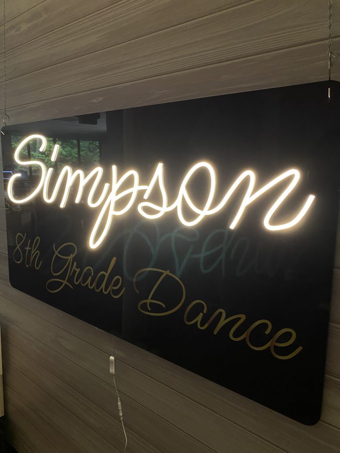 Custom Acrylic Layered + Neon Accent Sign In Board for Events, Wedding, Bar/Bat Mitzvahs - Image 6