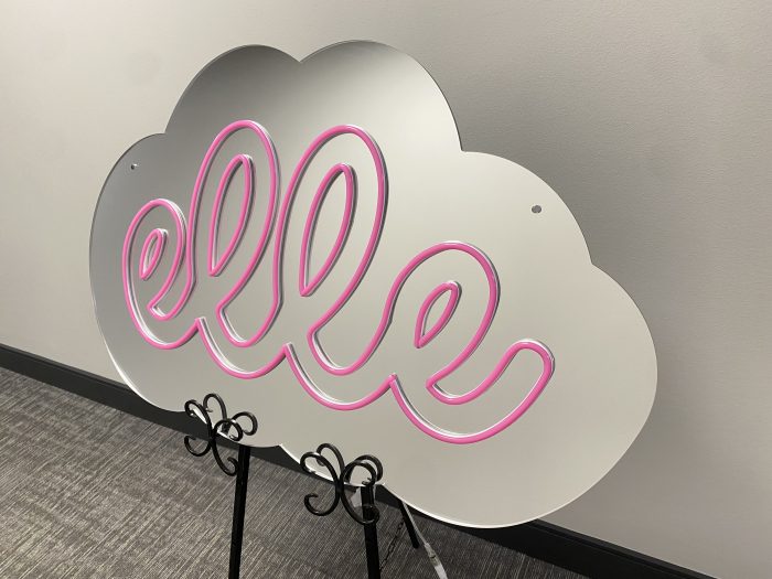 Custom Mirrored Acrylic  + Neon Accent Sign In Board for Events, Wedding, Bar/Bat Mitzvahs - Image 5