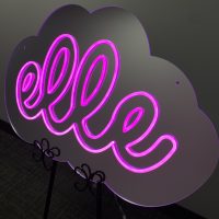 Custom Mirrored Acrylic  + Neon Accent Sign In Board for Events, Wedding, Bar/Bat Mitzvahs