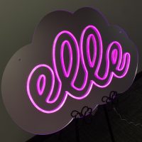 Custom Mirrored Acrylic  + Neon Accent Sign In Board for Events, Wedding, Bar/Bat Mitzvahs - Image 2