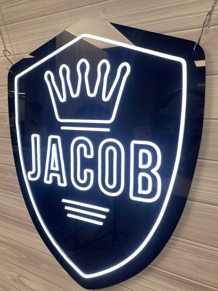 Custom Acrylic Layered + Neon Accent Sign In Board for Events, Wedding, Bar/Bat Mitzvahs - Image 4