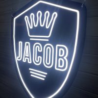 Custom Acrylic Layered + Neon Accent Sign In Board for Events, Wedding, Bar/Bat Mitzvahs - Image 5
