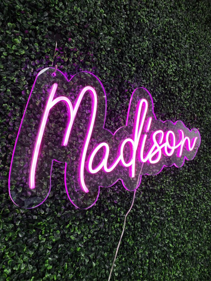 Acrylic Neon Sign | Birthday Party Neon Sign | Wedding Neon Sign | Sweet 16 Neon Sign | Bar Bat Mitzvah Neon Sign - Image 9