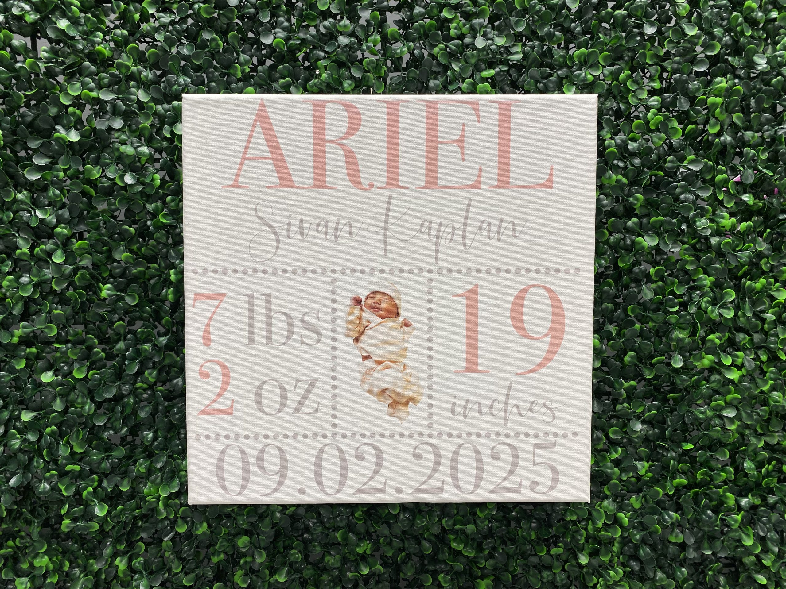 Customized Canvas Baby Sign Gift | Personalized Gift | Grandma | Aunt | Farmhouse Sign | Canvas Sign - Image 3