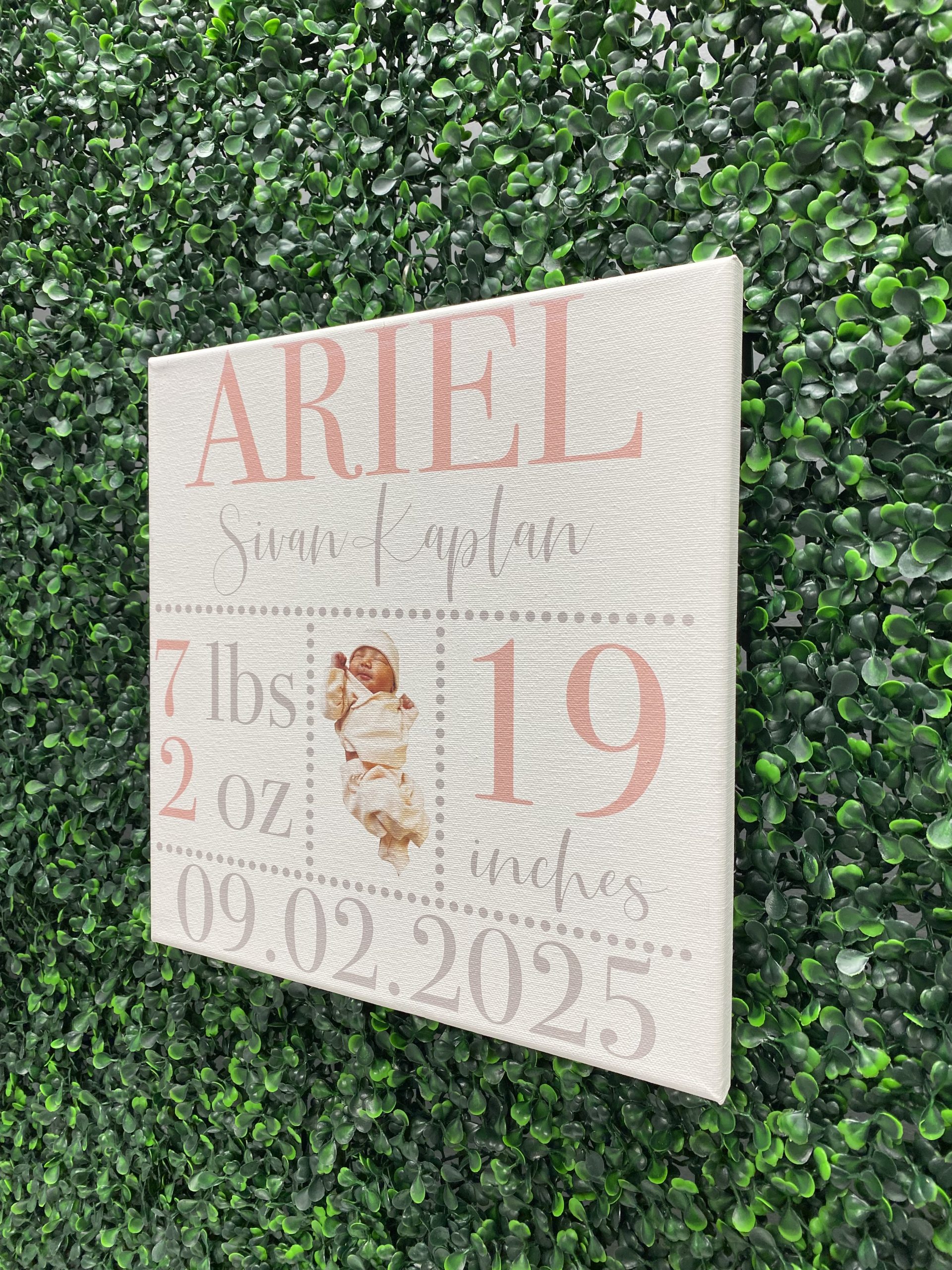 Customized Canvas Baby Sign Gift | Personalized Gift | Grandma | Aunt | Farmhouse Sign | Canvas Sign - Image 5