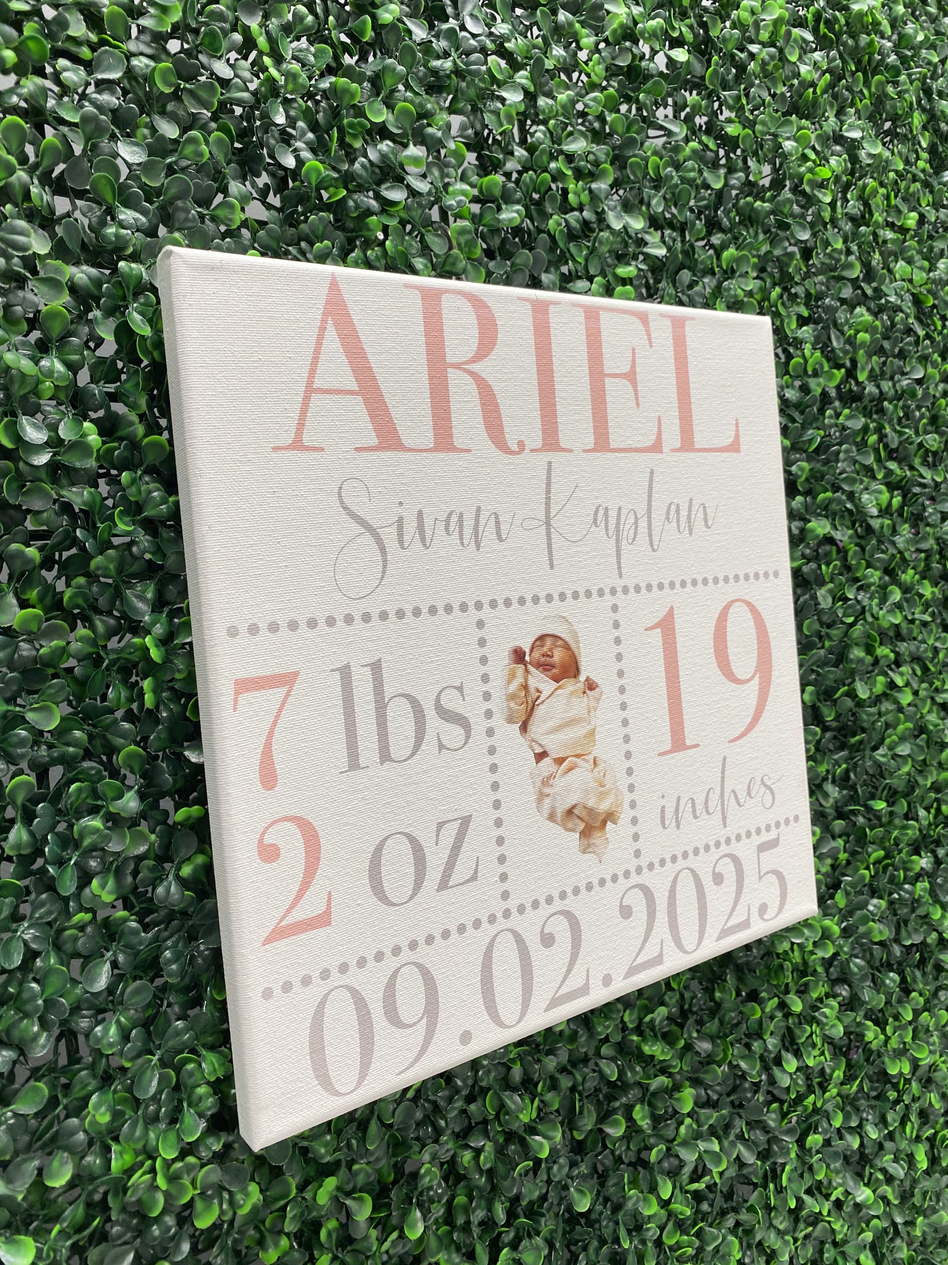 Customized Canvas Baby Sign Gift | Personalized Gift | Grandma | Aunt | Farmhouse Sign | Canvas Sign - Image 4