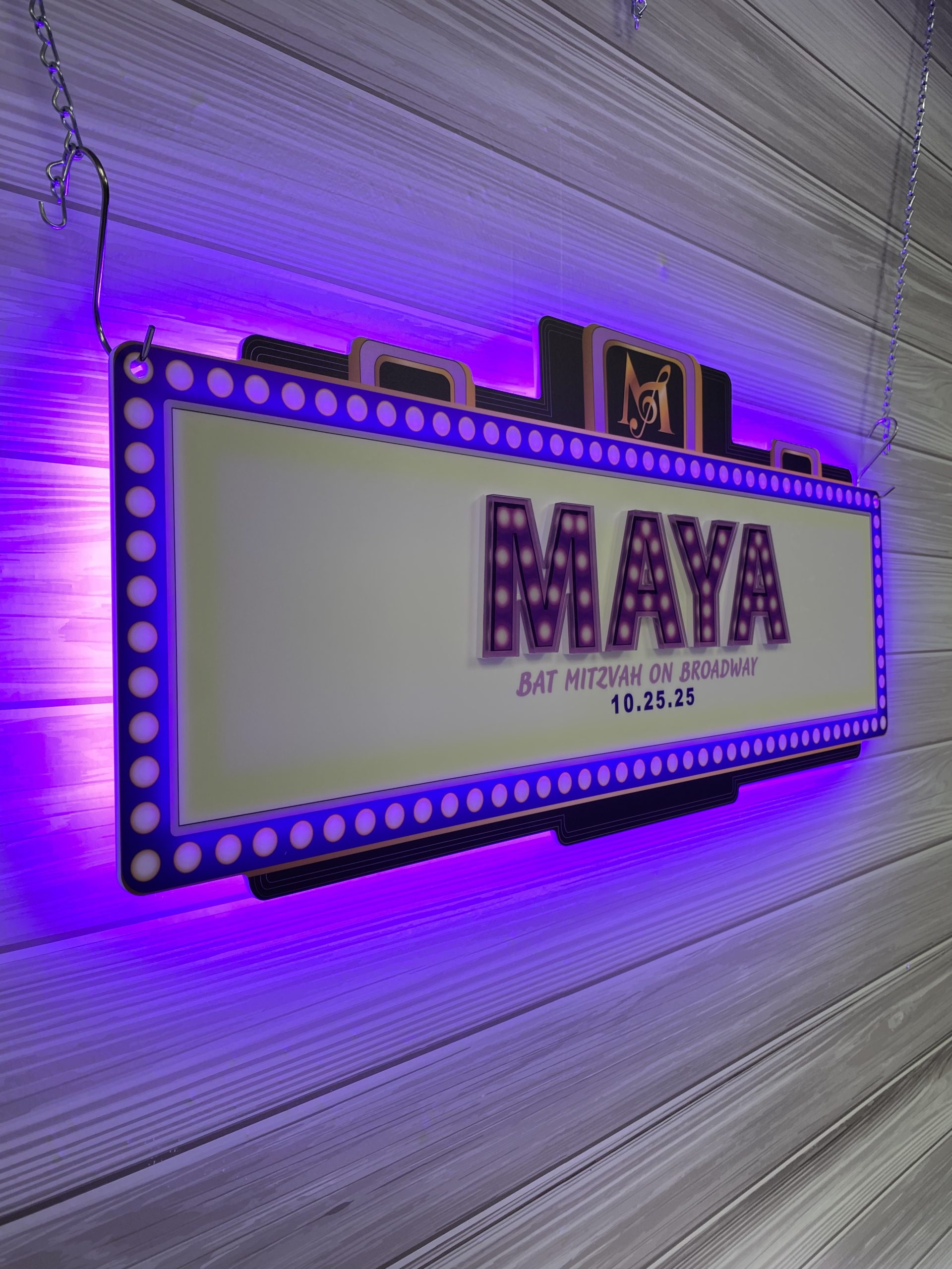 Broadway | Music | Theater | Musical | NYC Theme Custom Acrylic + Gold Mirrored Layered Sign In Board for Events, Wedding, Bar/Bat Mitzvahs - Image 10