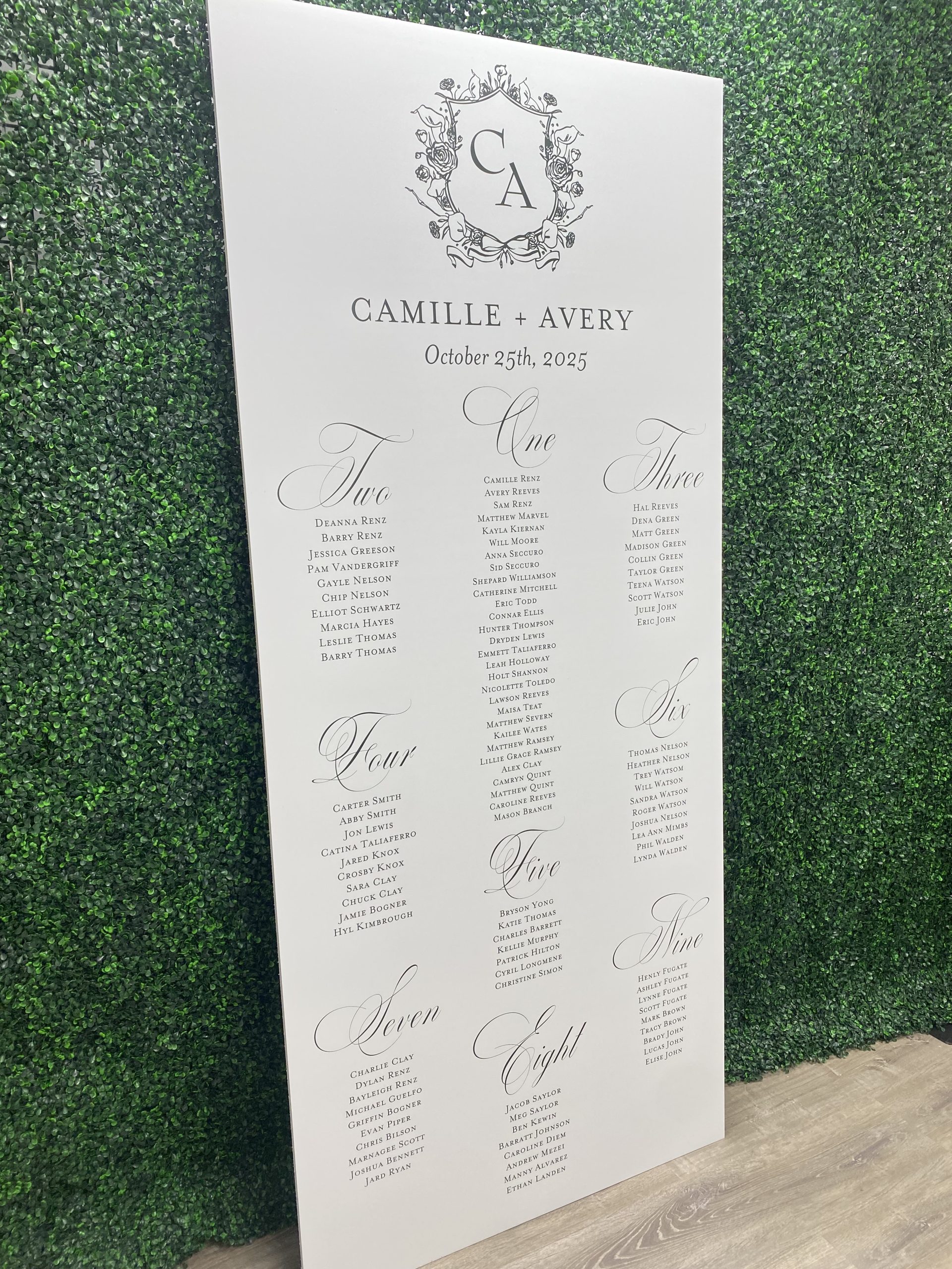 Custom Sign | Seating Chart | Welcome Sign | Menu Sign - Wedding | Bar Bat Mitzvahs | Party Signage - Image 3