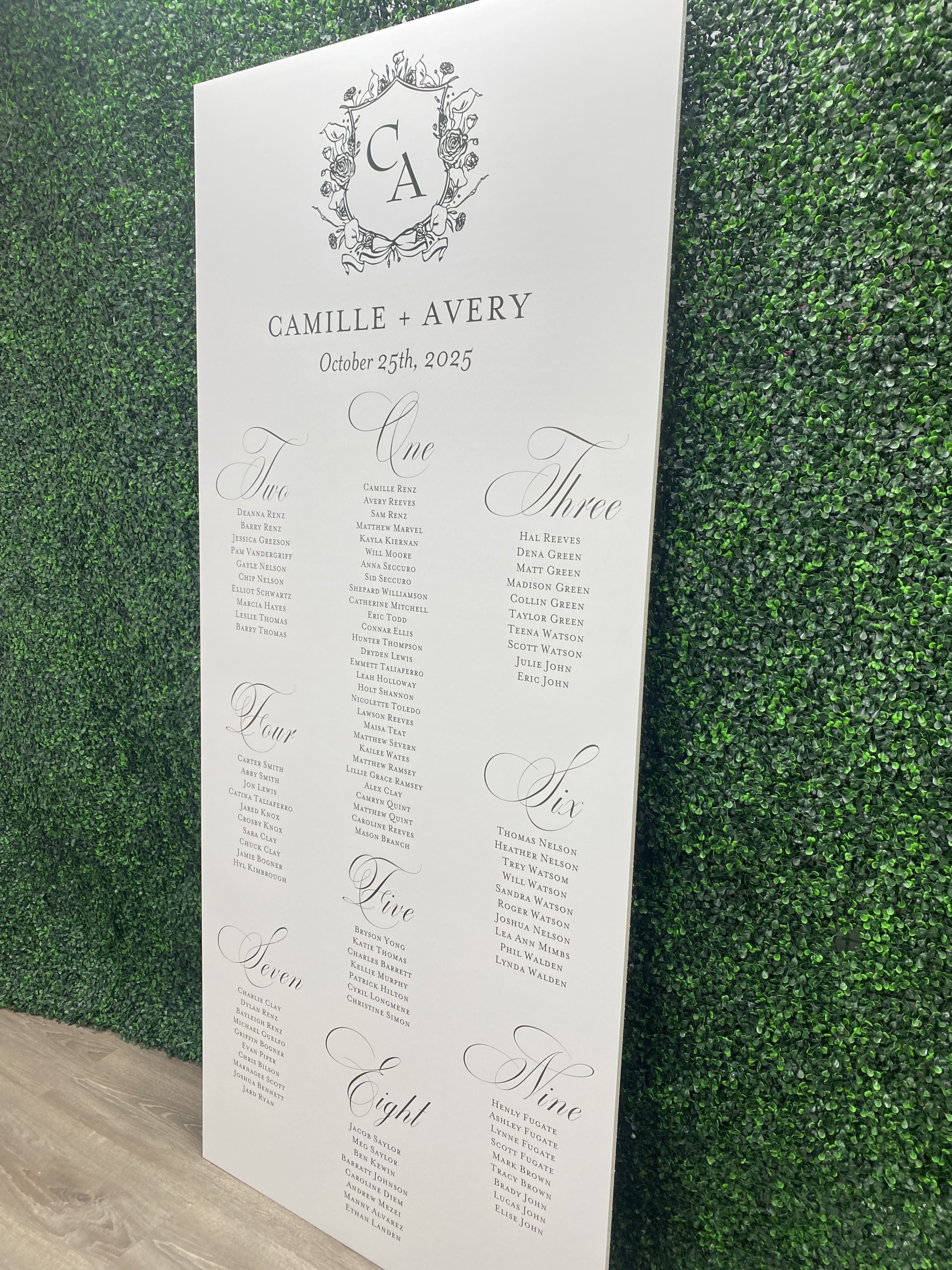 Custom Sign | Seating Chart | Welcome Sign | Menu Sign - Wedding | Bar Bat Mitzvahs | Party Signage - Image 4