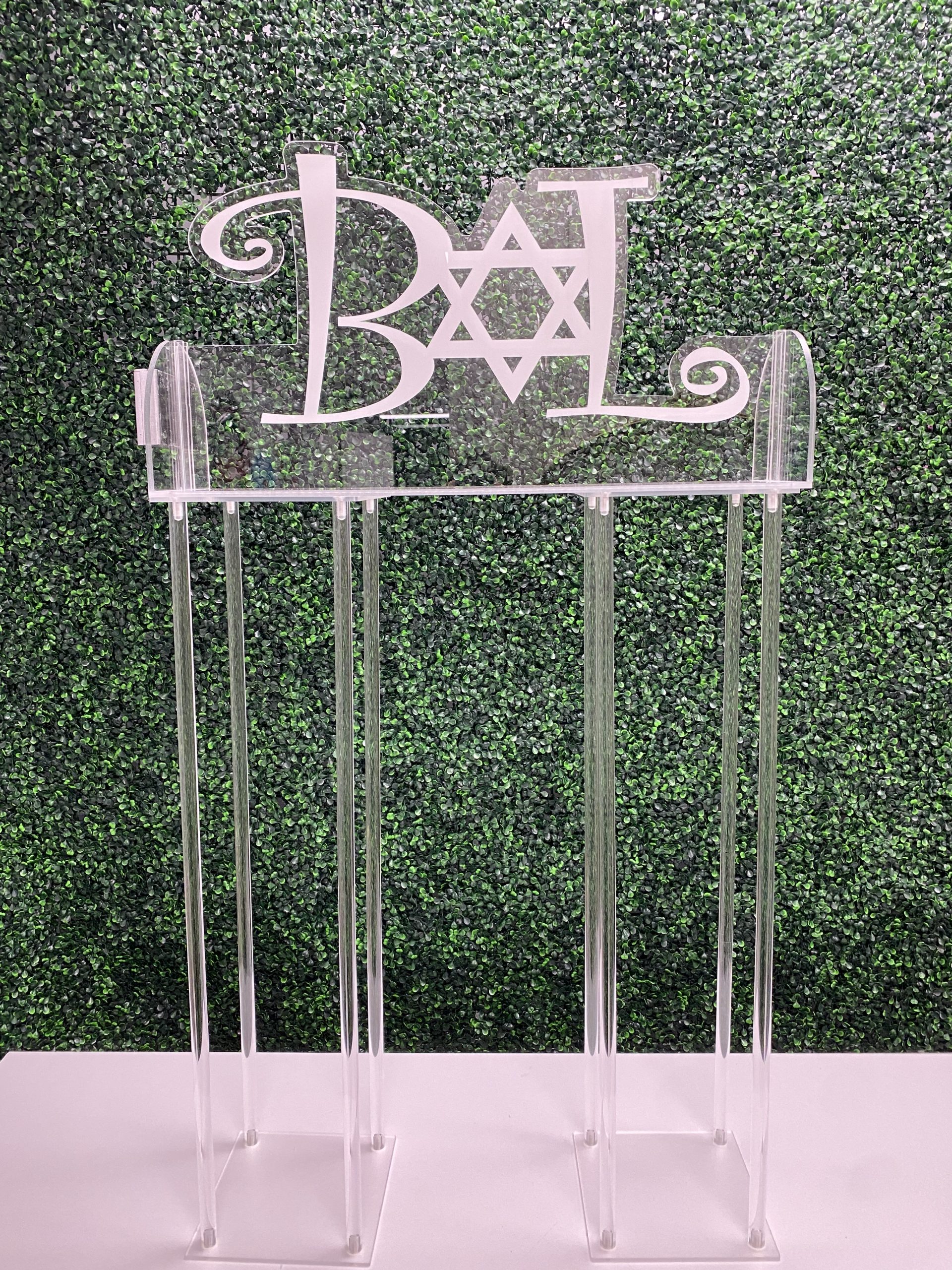 LED Acrylic Light Up Display Centerpiece with Base - Create Your Own With Photo, Text, Logo or Design - Sweet 16, Birthday, Bar | Bat Mitzvah, Weddings, Graduation - Image 4