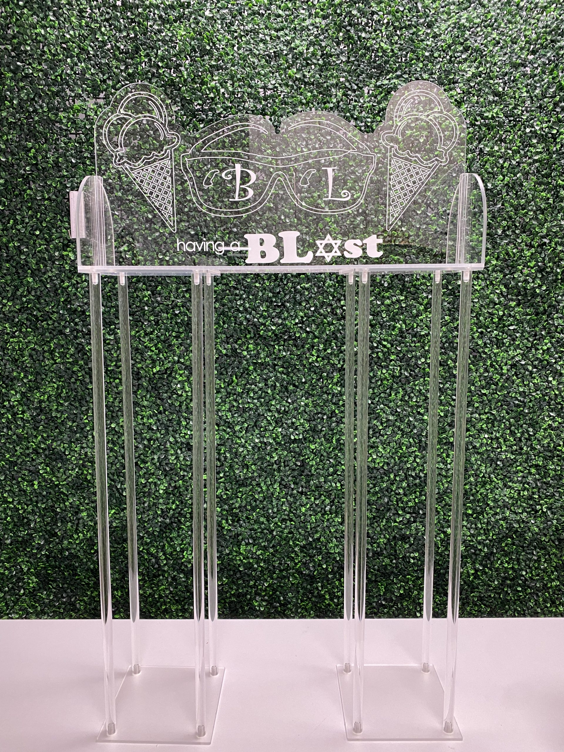 LED Acrylic Light Up Display Centerpiece with Base - Create Your Own With Photo, Text, Logo or Design - Sweet 16, Birthday, Bar | Bat Mitzvah, Weddings, Graduation - Image 10