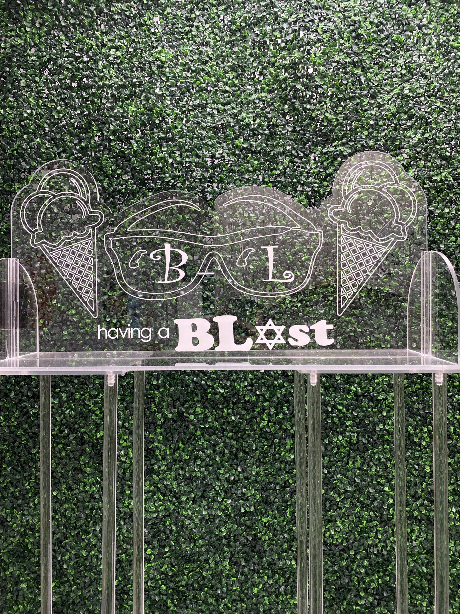 LED Acrylic Light Up Display Centerpiece with Base - Create Your Own With Photo, Text, Logo or Design - Sweet 16, Birthday, Bar | Bat Mitzvah, Weddings, Graduation - Image 3