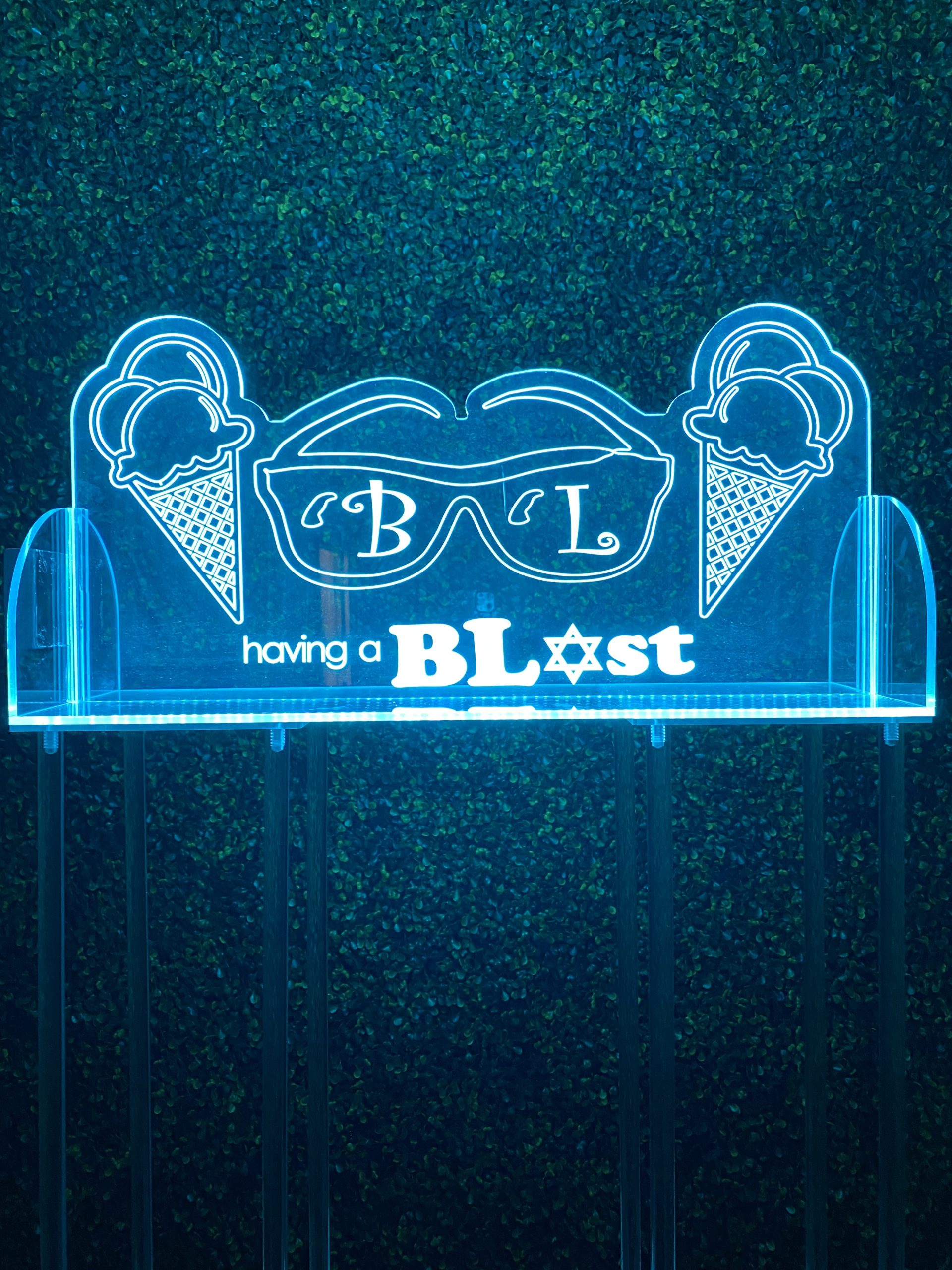 LED Acrylic Light Up Display Centerpiece with Base - Create Your Own With Photo, Text, Logo or Design - Sweet 16, Birthday, Bar | Bat Mitzvah, Weddings, Graduation - Image 5