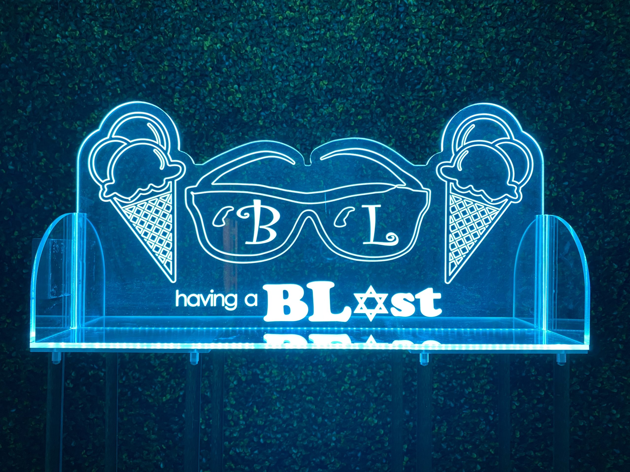 LED Acrylic Light Up Display Centerpiece with Base - Create Your Own With Photo, Text, Logo or Design - Sweet 16, Birthday, Bar | Bat Mitzvah, Weddings, Graduation - Image 2