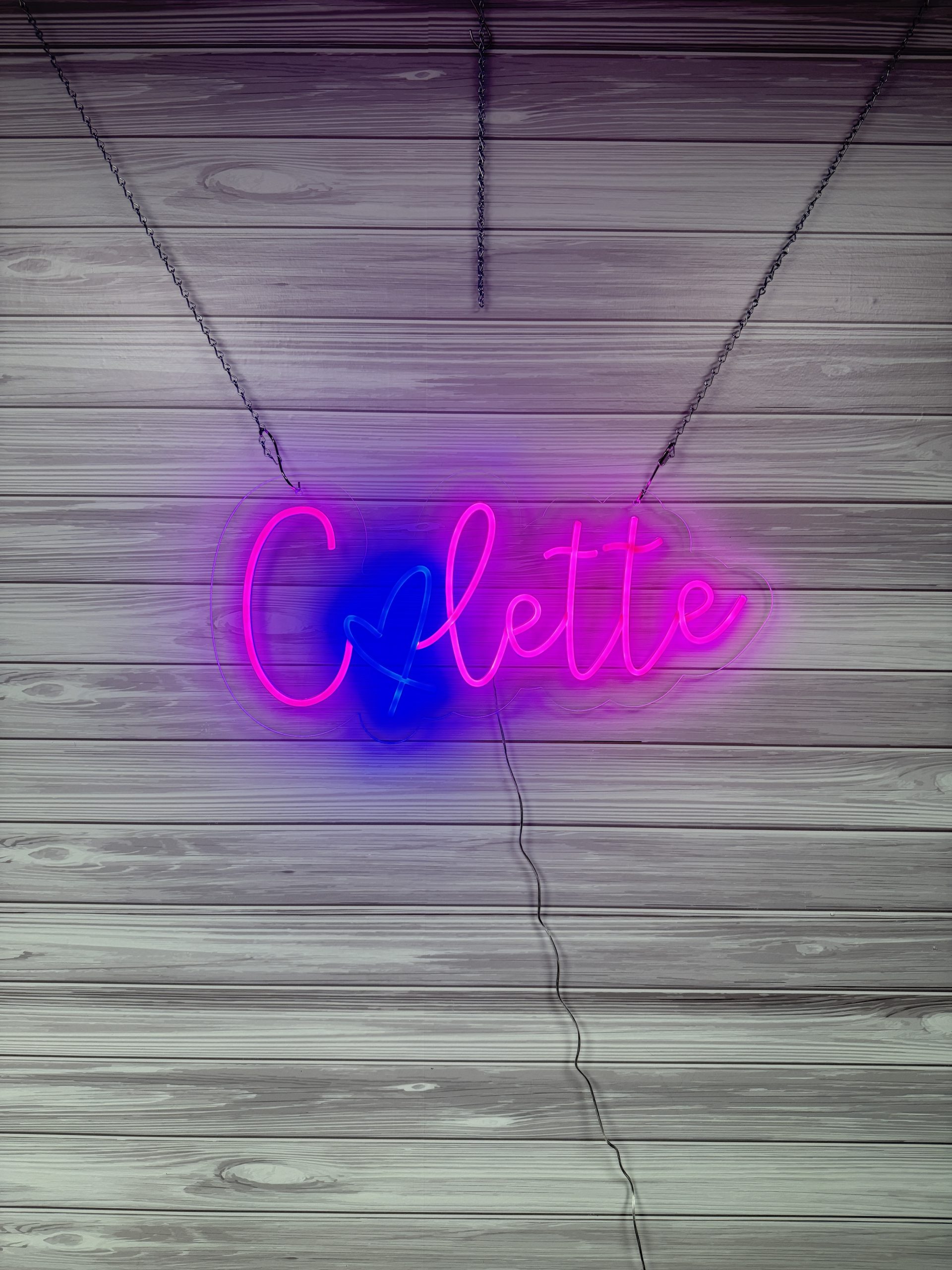 Acrylic Name Neon Sign | Birthday Party Neon Sign | Wedding Neon Sign | Sweet 16 Neon Sign | Bar Bat Mitzvah Neon Sign - Image 3