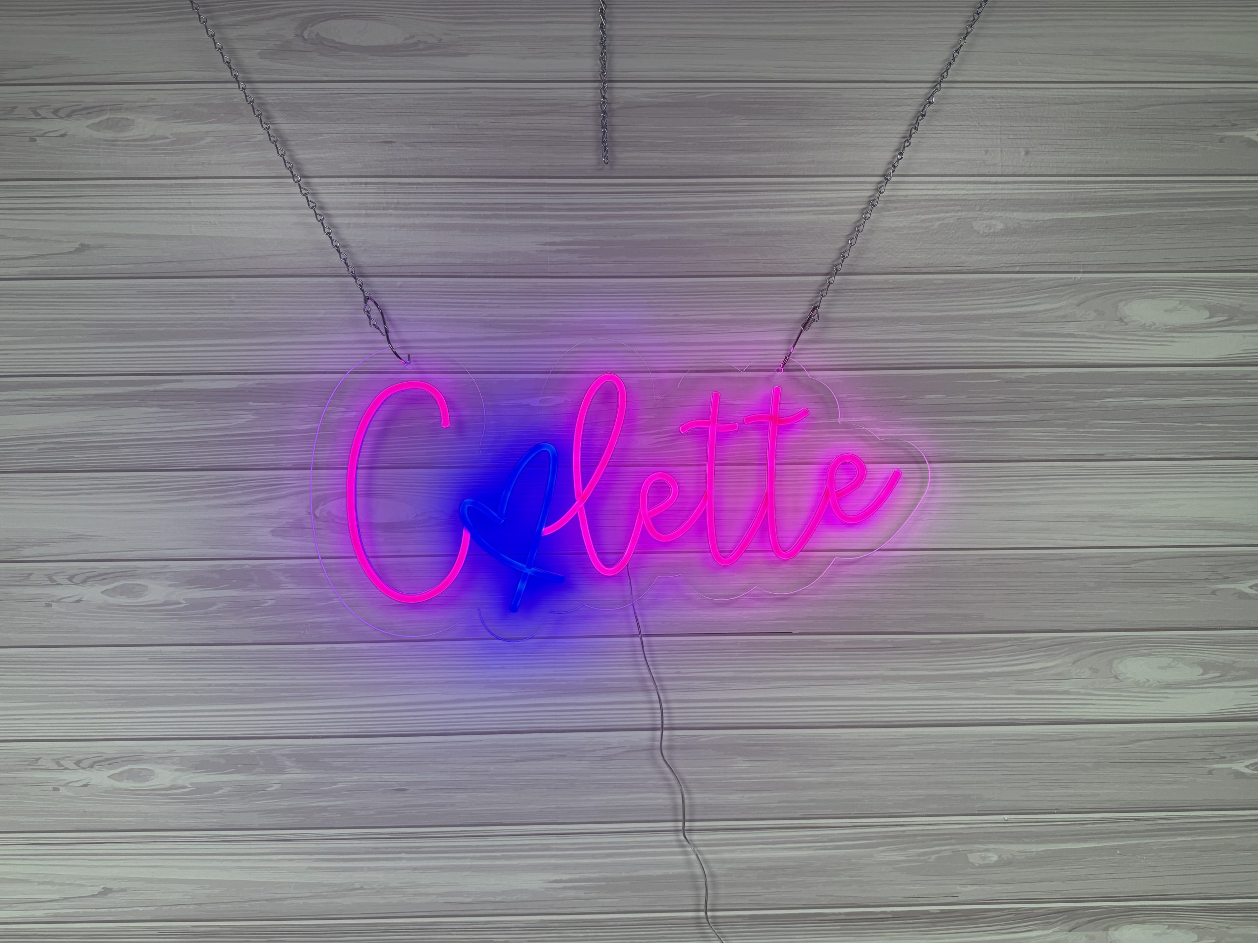 Acrylic Name Neon Sign | Birthday Party Neon Sign | Wedding Neon Sign | Sweet 16 Neon Sign | Bar Bat Mitzvah Neon Sign - Image 6