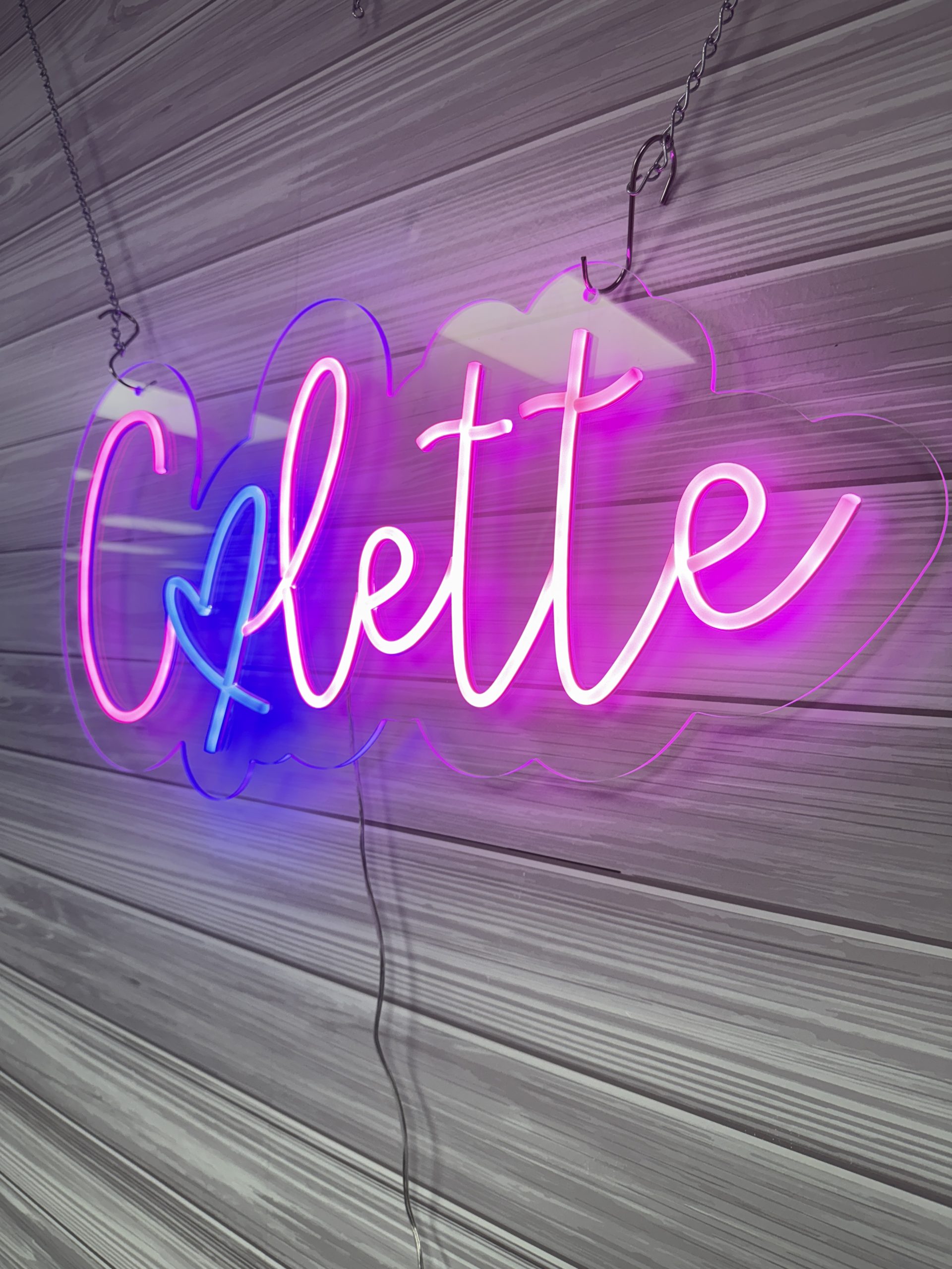 Acrylic Name Neon Sign | Birthday Party Neon Sign | Wedding Neon Sign | Sweet 16 Neon Sign | Bar Bat Mitzvah Neon Sign - Image 12