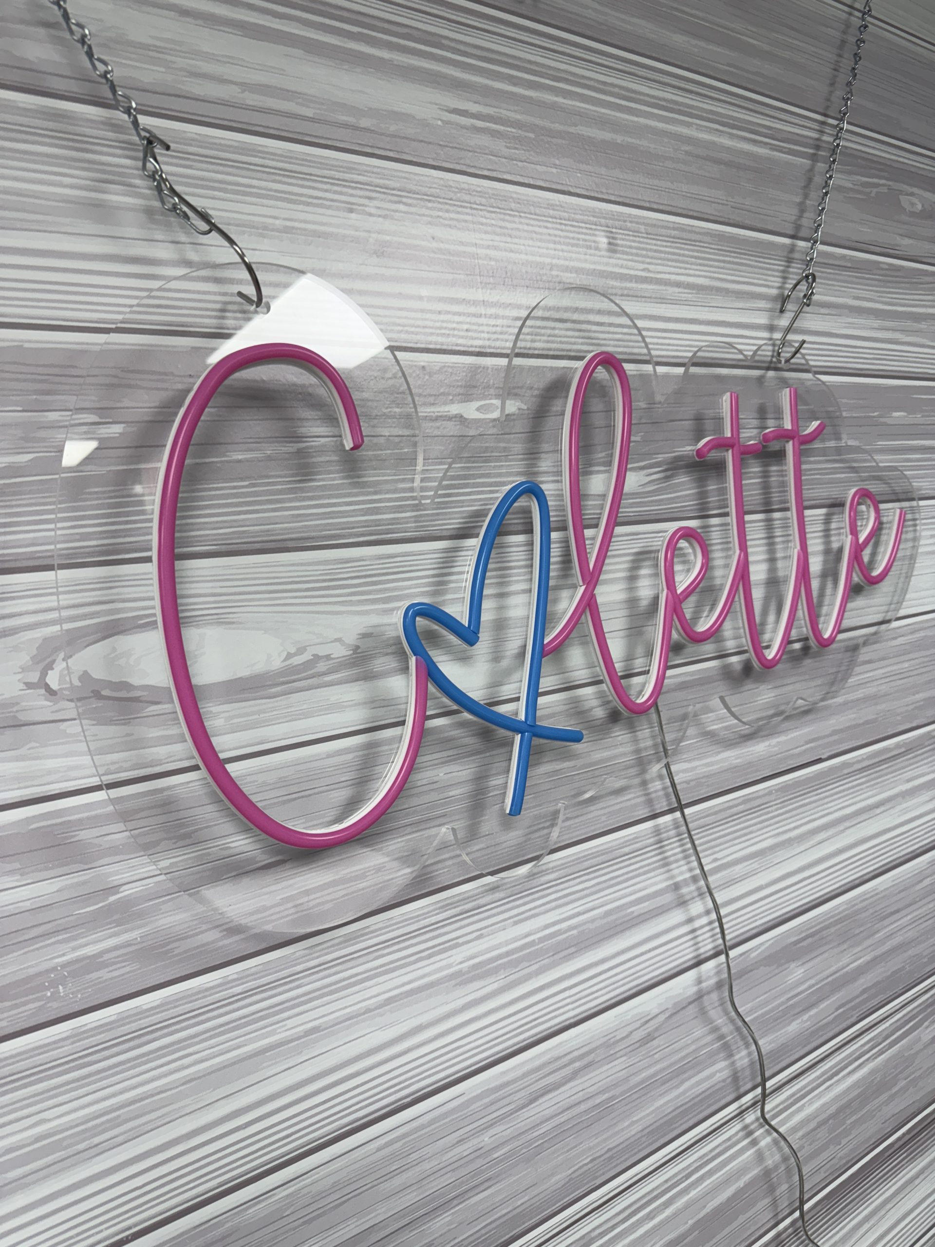 Acrylic Name Neon Sign | Birthday Party Neon Sign | Wedding Neon Sign | Sweet 16 Neon Sign | Bar Bat Mitzvah Neon Sign - Image 7