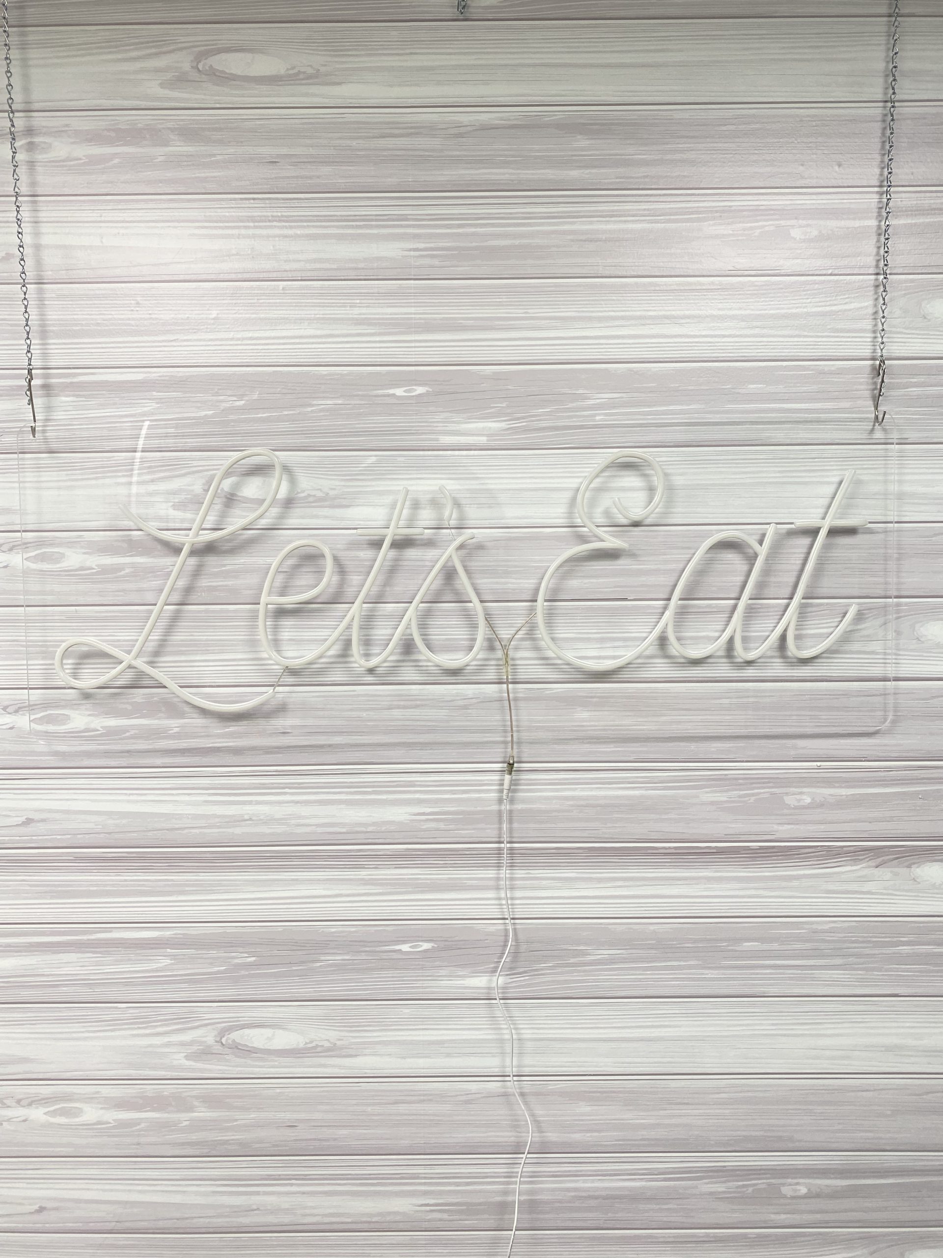 Let's Eat Acrylic Neon Sign | Birthday Party Neon Sign | Wedding Neon Sign | Sweet 16 Neon Sign | Bar Bat Mitzvah Neon Sign - Image 11