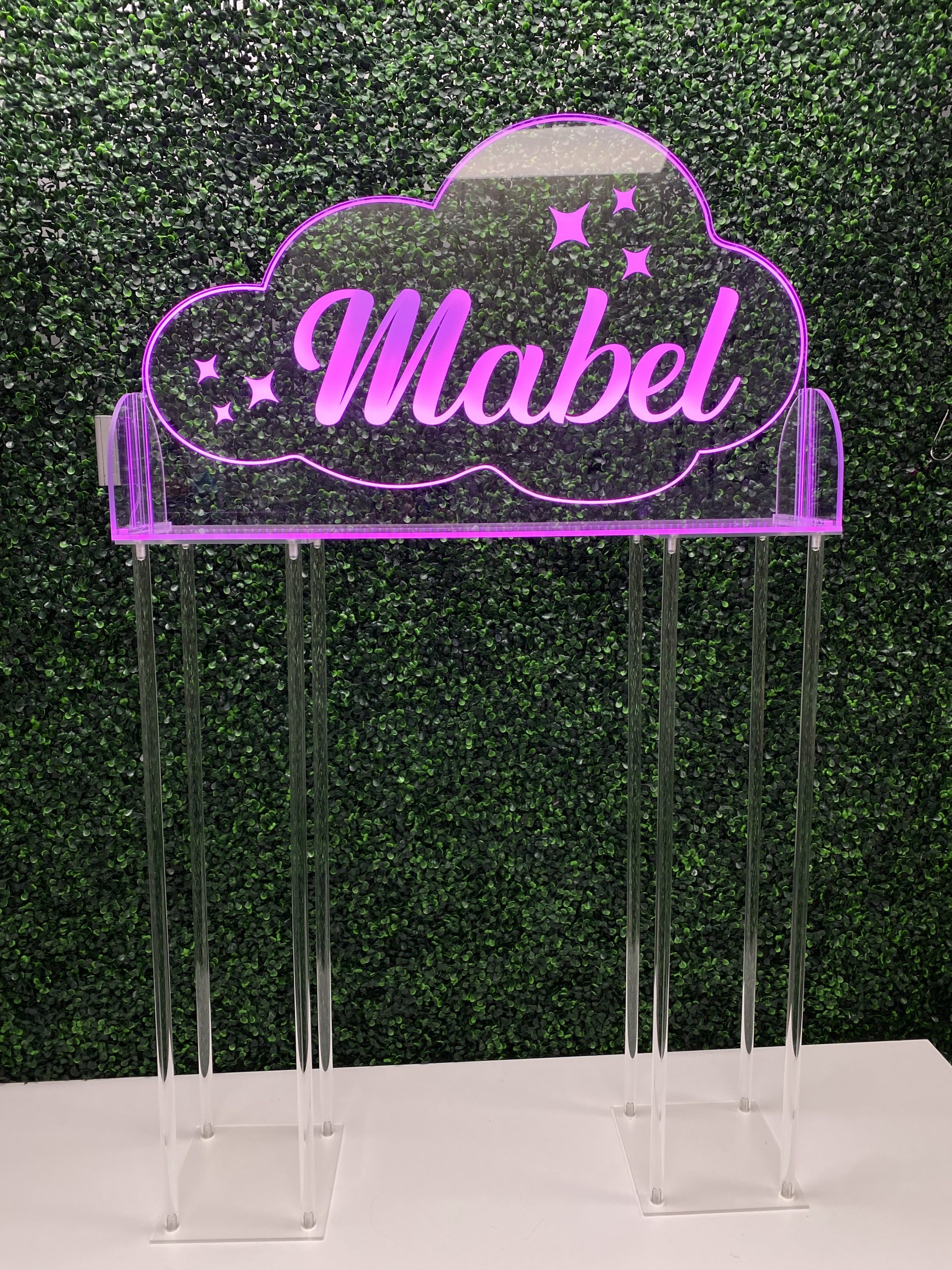 LED Acrylic Light Up Display Centerpiece with Base - Create Your Own With Photo, Text, Logo or Design - Sweet 16, Birthday, Bar | Bat Mitzvah, Weddings, Graduation - Image 9