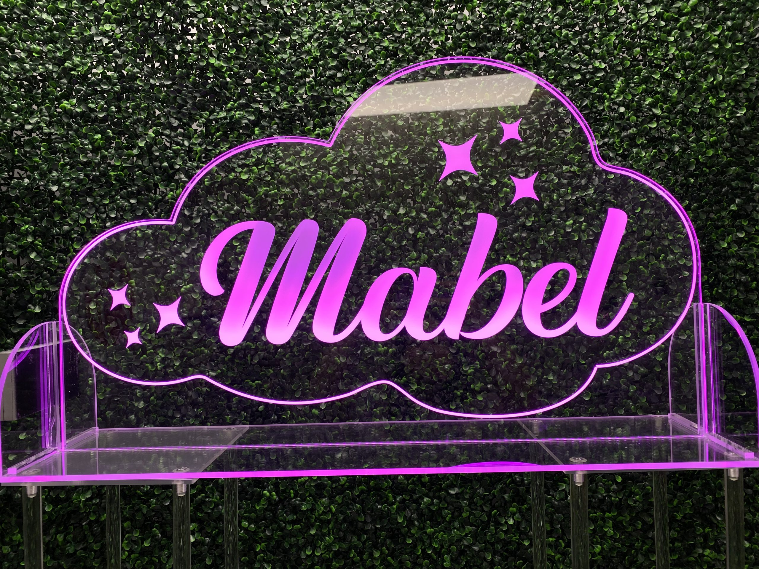 LED Acrylic Light Up Display Centerpiece with Base - Create Your Own With Photo, Text, Logo or Design - Sweet 16, Birthday, Bar | Bat Mitzvah, Weddings, Graduation - Image 5