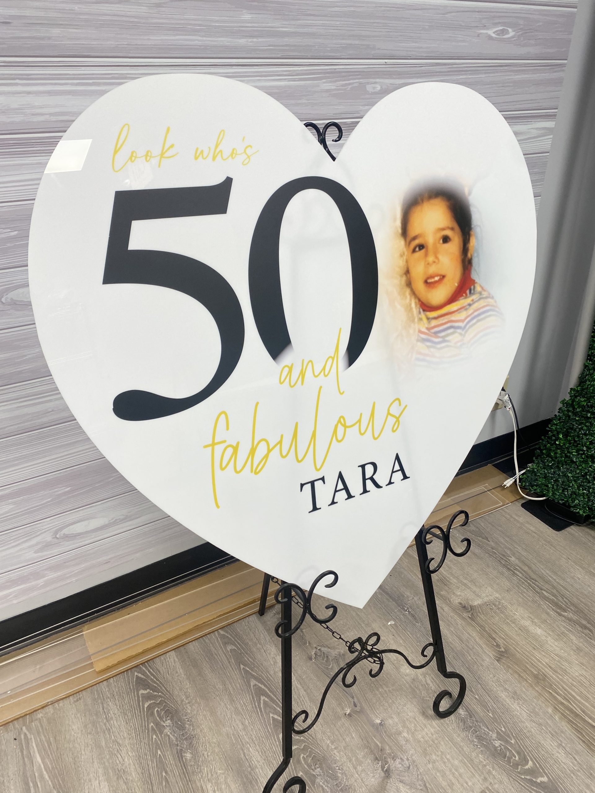 Custom Acrylic UV Printed Sign for Events, Wedding, Baby Shower Bar | Bat Mitzvah - Image 4