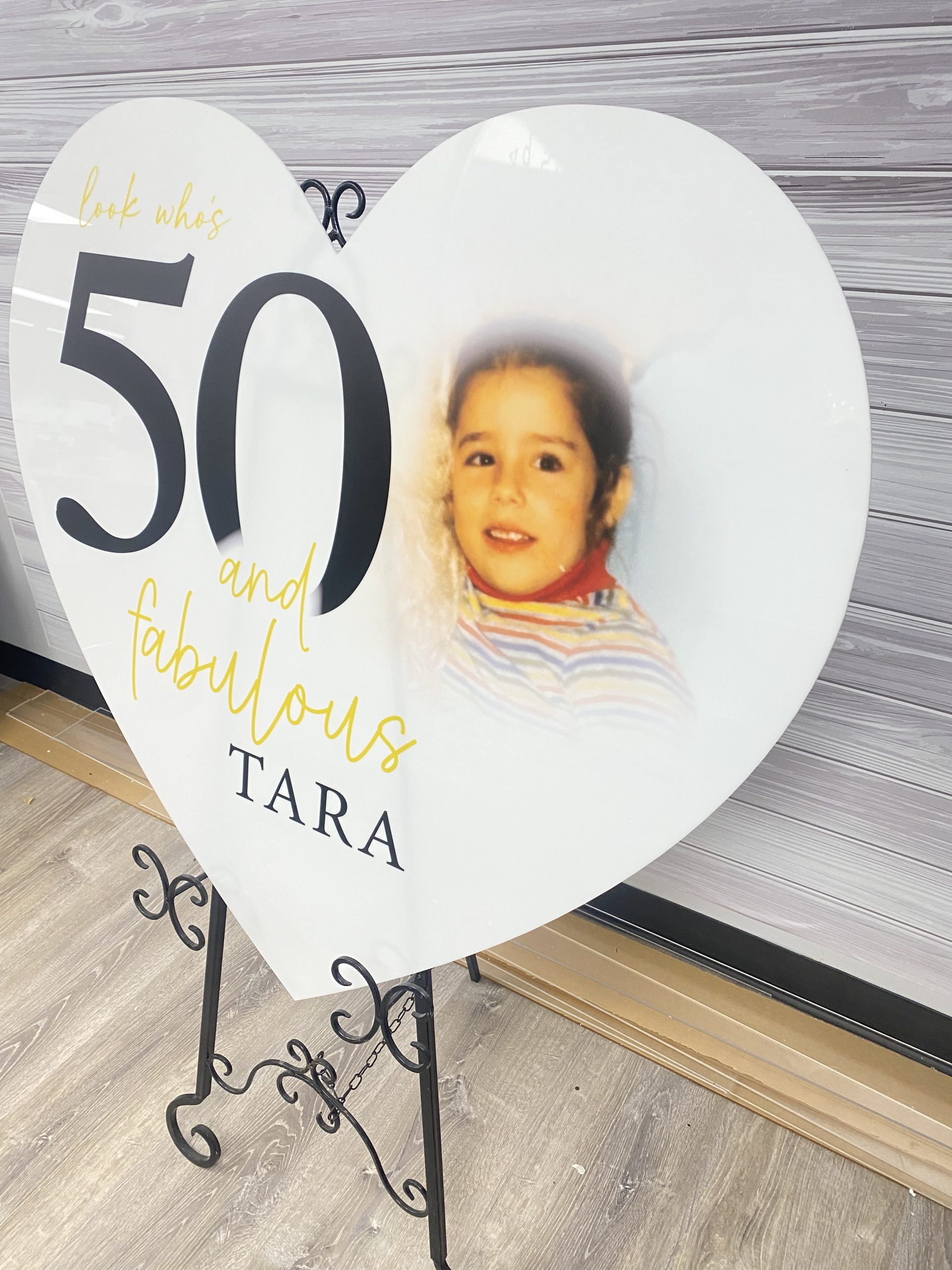 Custom Acrylic UV Printed Sign for Events, Wedding, Baby Shower Bar | Bat Mitzvah - Image 2