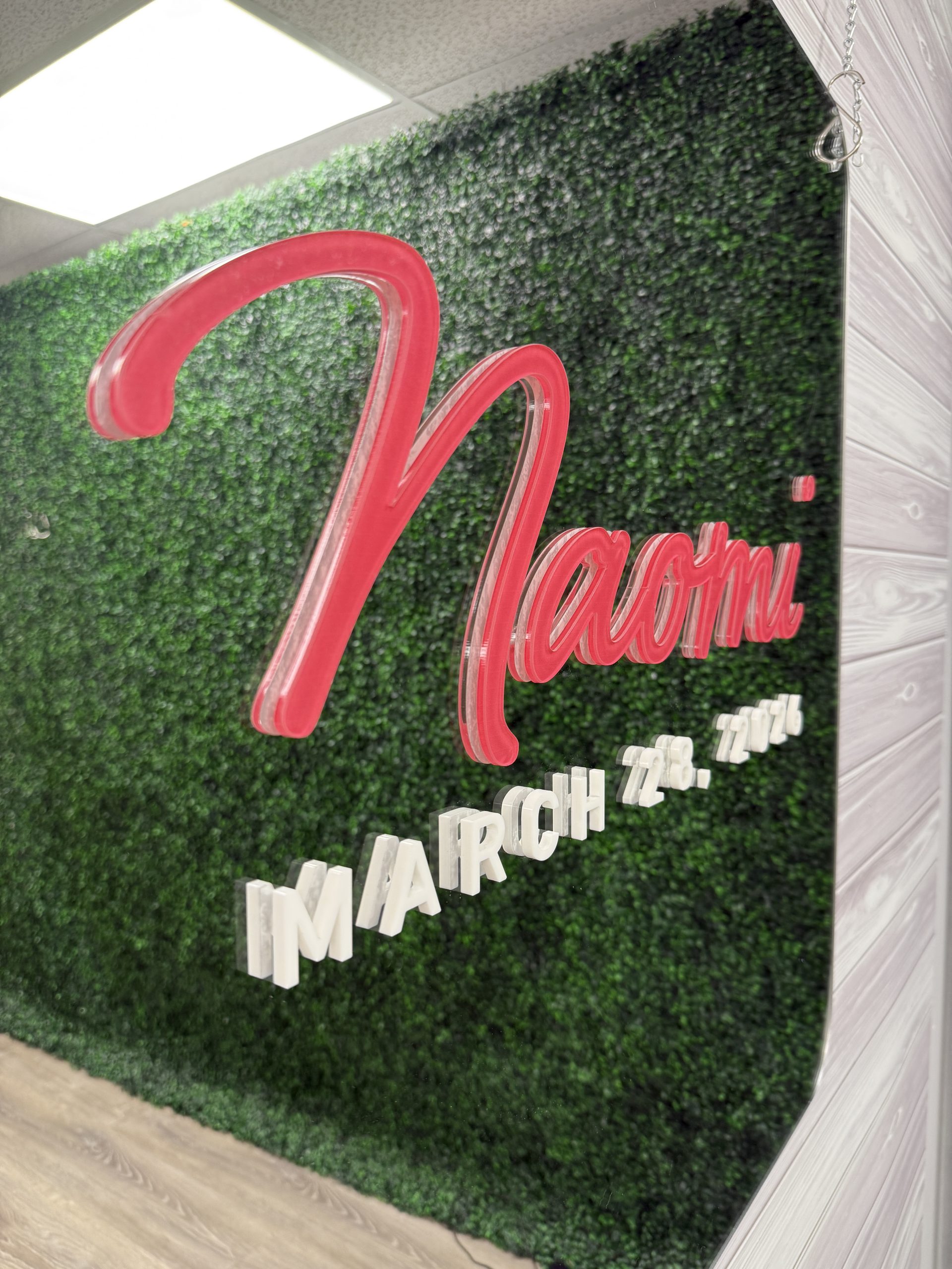 Custom Acrylic Silver Mirror Layered with Laser Cut Name Sign In Board for Events, Wedding, Bar | Bat Mitzvahs - Image 3