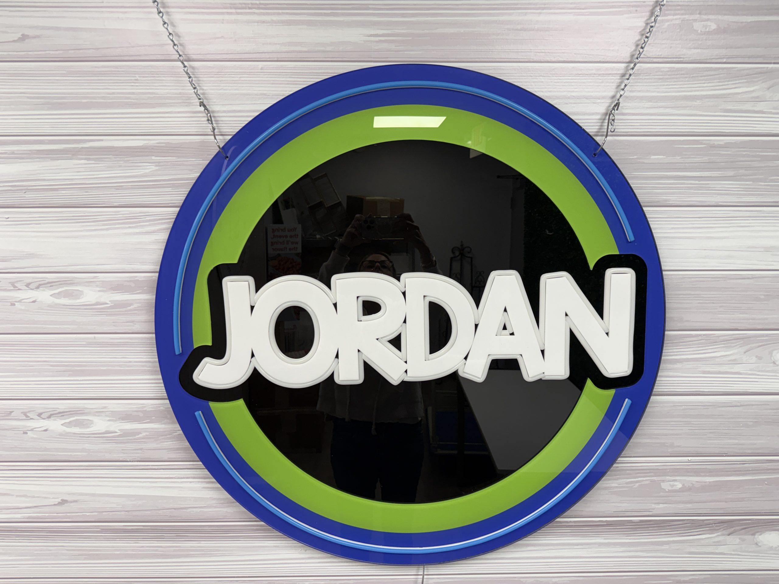 Custom Name Acrylic Neon Sign-In Board – Personalized Bar & Bat Mitzvah, Wedding & Event LED Sign - Image 4